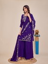 Krishna Vol 2 Designer Moss Silk Plazzo Suit Set Wholesale Collection